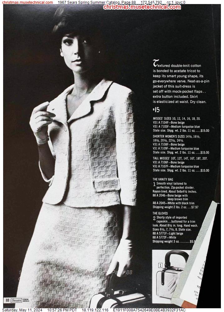 1967 Sears Spring Summer Catalog, Page 88