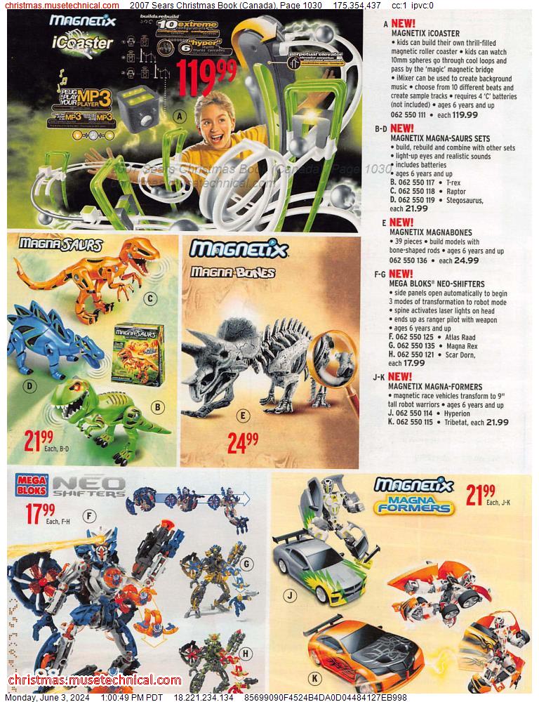 2007 Sears Christmas Book (Canada), Page 1030