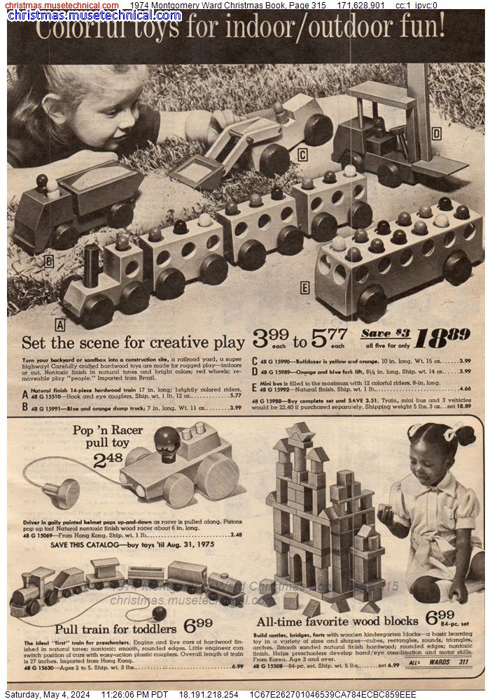 1974 Montgomery Ward Christmas Book, Page 315