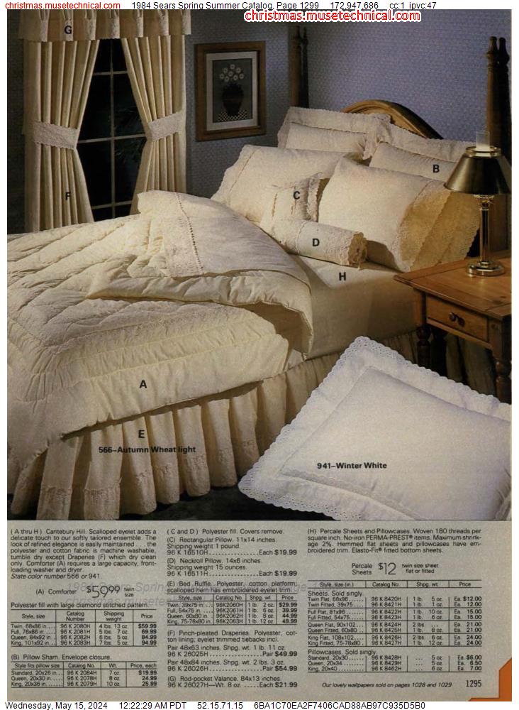 1984 Sears Spring Summer Catalog, Page 1299