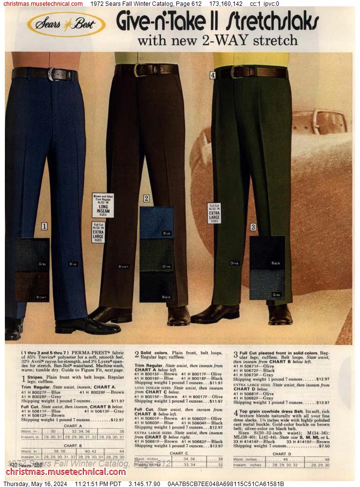 1972 Sears Fall Winter Catalog, Page 612