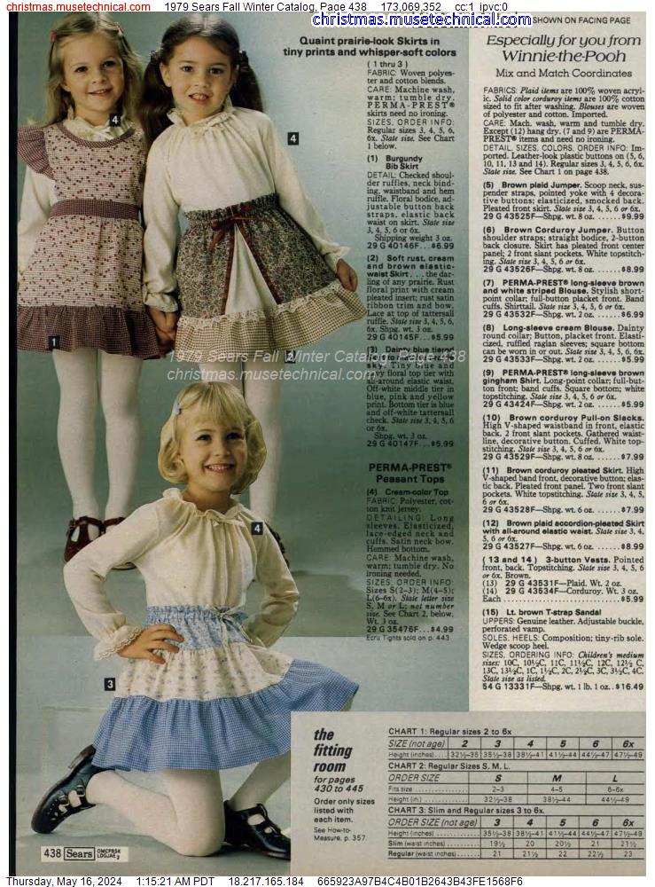 1979 Sears Fall Winter Catalog, Page 438