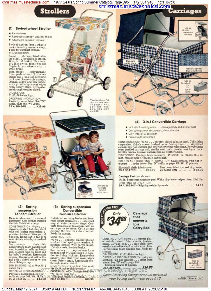 1977 Sears Spring Summer Catalog, Page 395