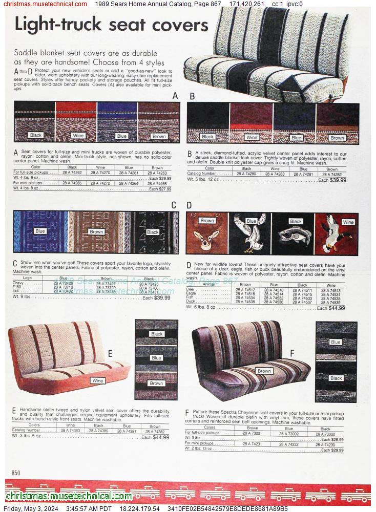1989 Sears Home Annual Catalog, Page 867