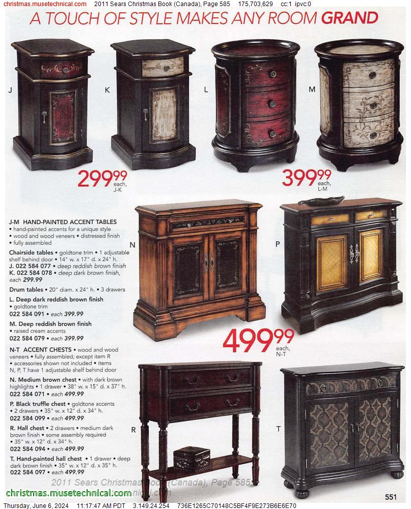 2011 Sears Christmas Book (Canada), Page 585
