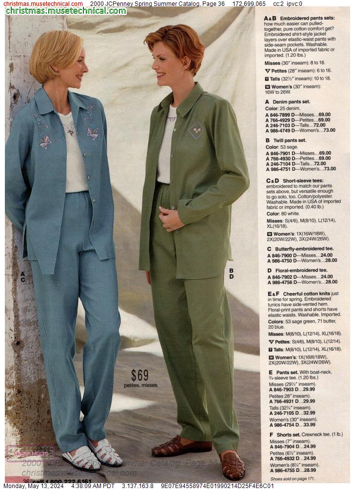 2000 JCPenney Spring Summer Catalog, Page 36