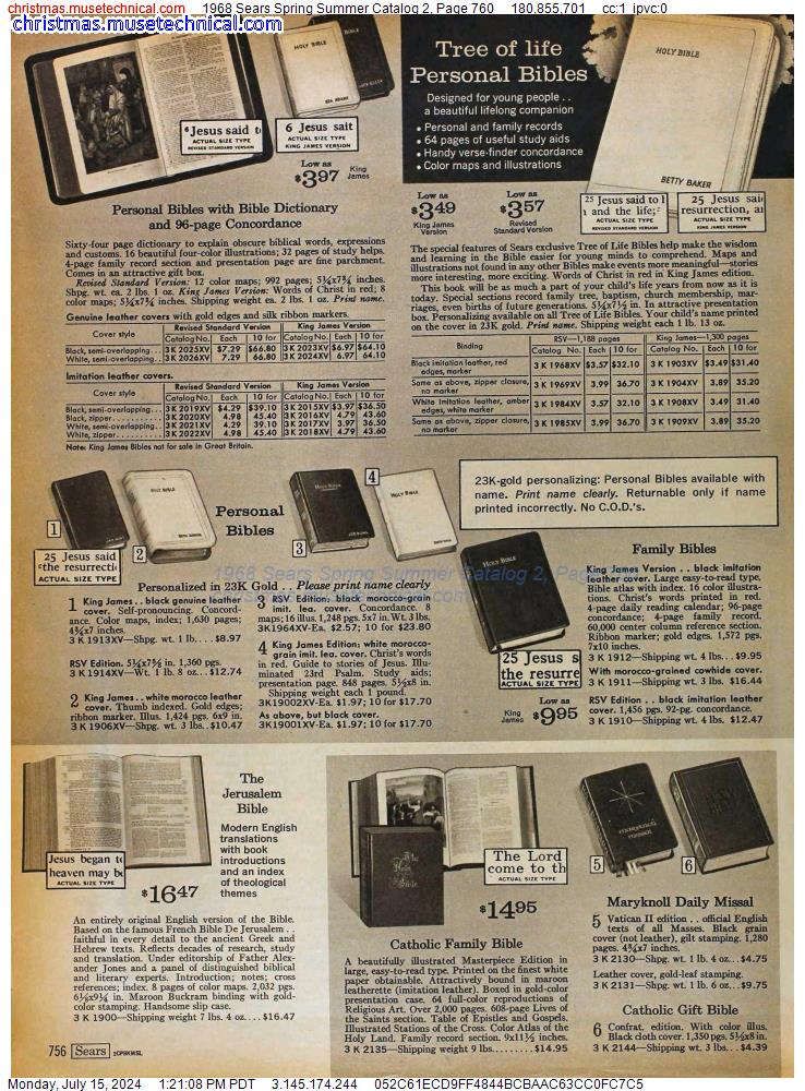 1968 Sears Spring Summer Catalog 2, Page 760