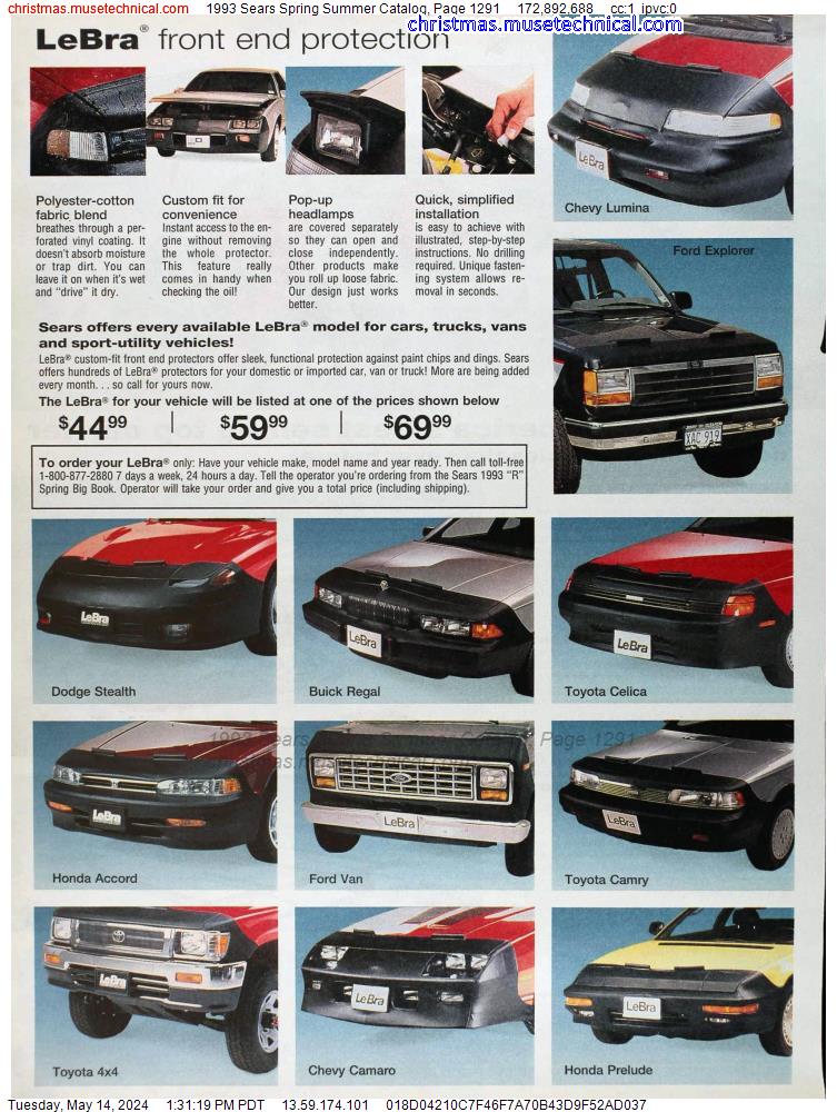 1993 Sears Spring Summer Catalog, Page 1291