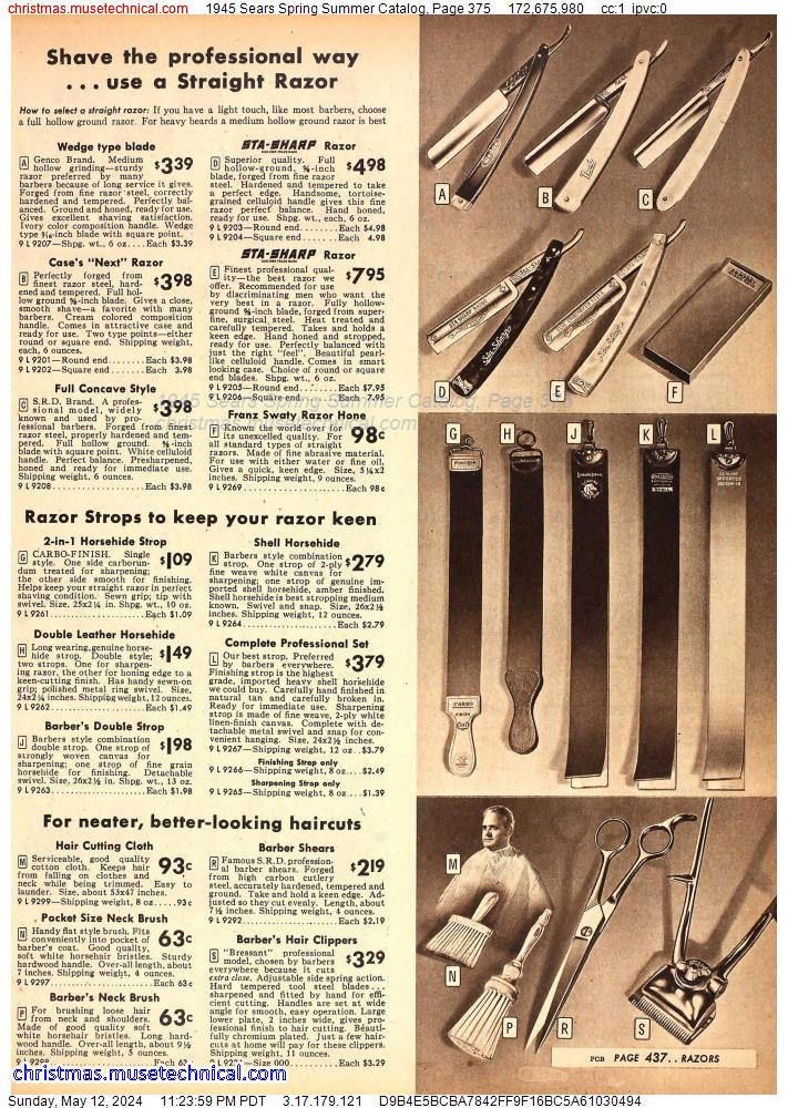 1945 Sears Spring Summer Catalog, Page 375