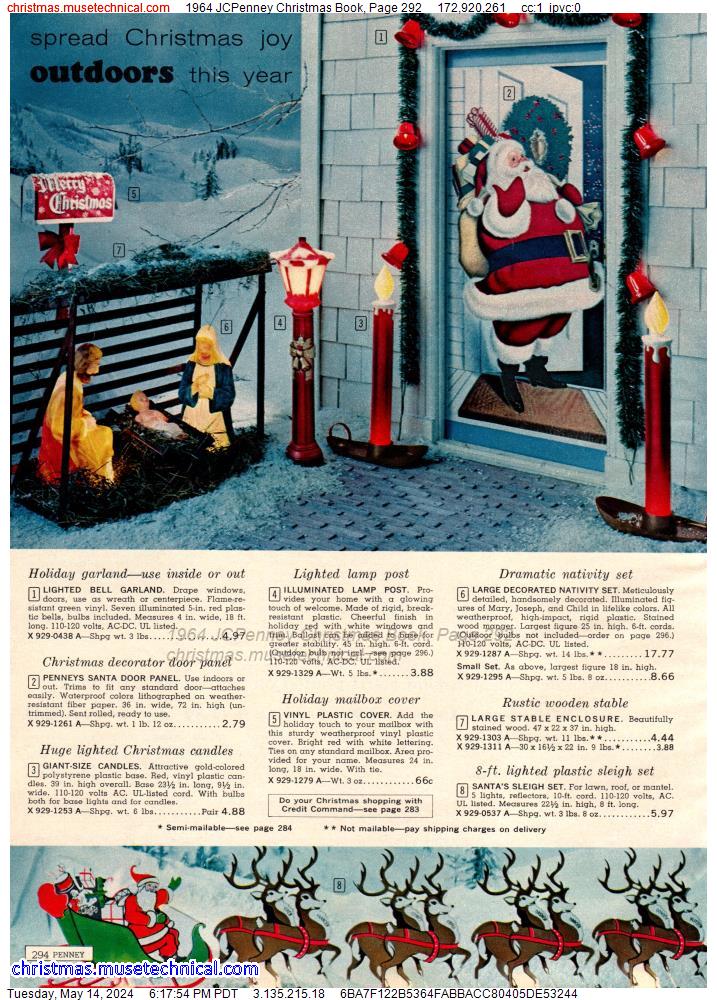1964 JCPenney Christmas Book, Page 292