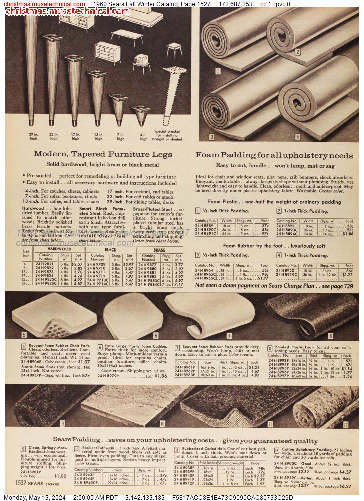 1960 Sears Fall Winter Catalog, Page 1527