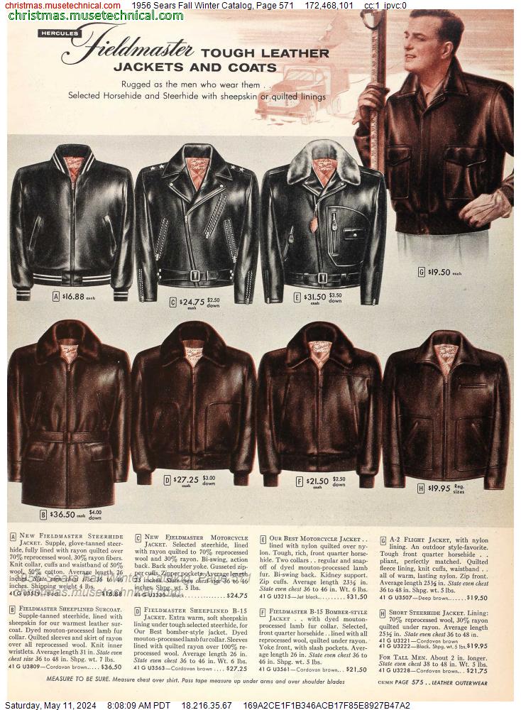 1956 Sears Fall Winter Catalog, Page 571