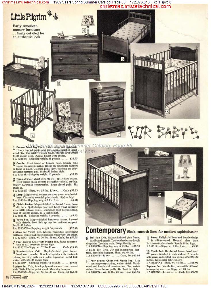 1969 Sears Spring Summer Catalog, Page 86