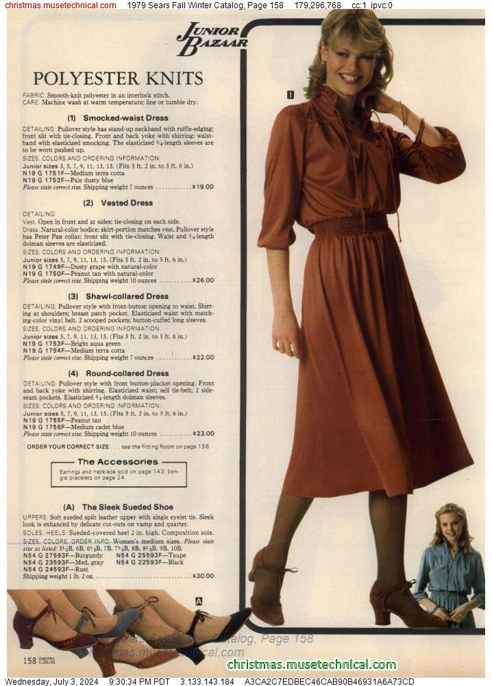1979 Sears Fall Winter Catalog, Page 158