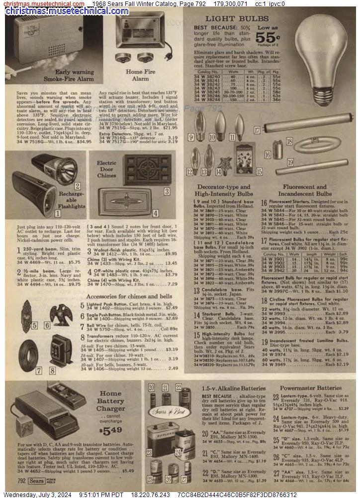 1968 Sears Fall Winter Catalog, Page 792