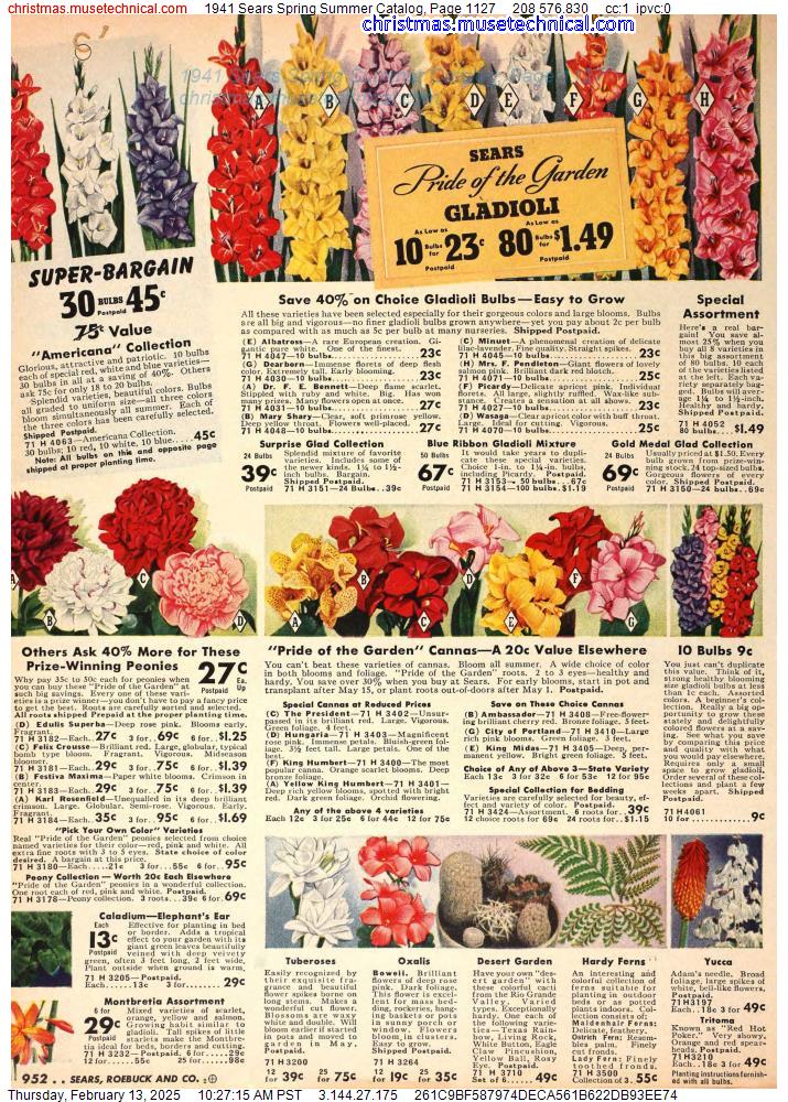 1941 Sears Spring Summer Catalog, Page 1127