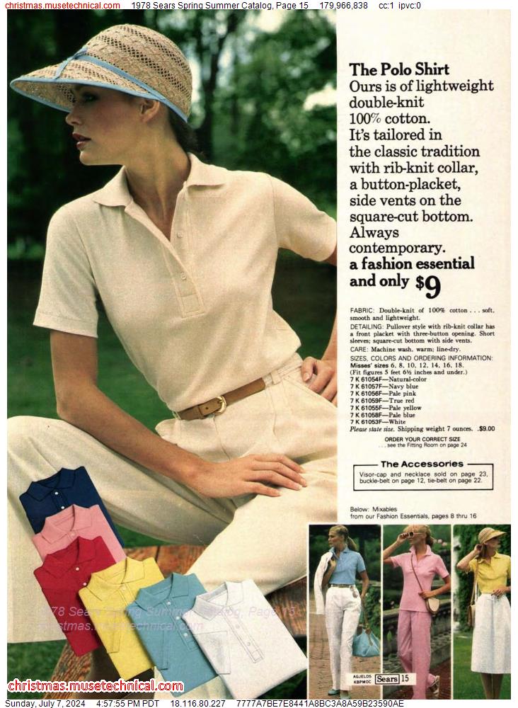 1978 Sears Spring Summer Catalog, Page 15