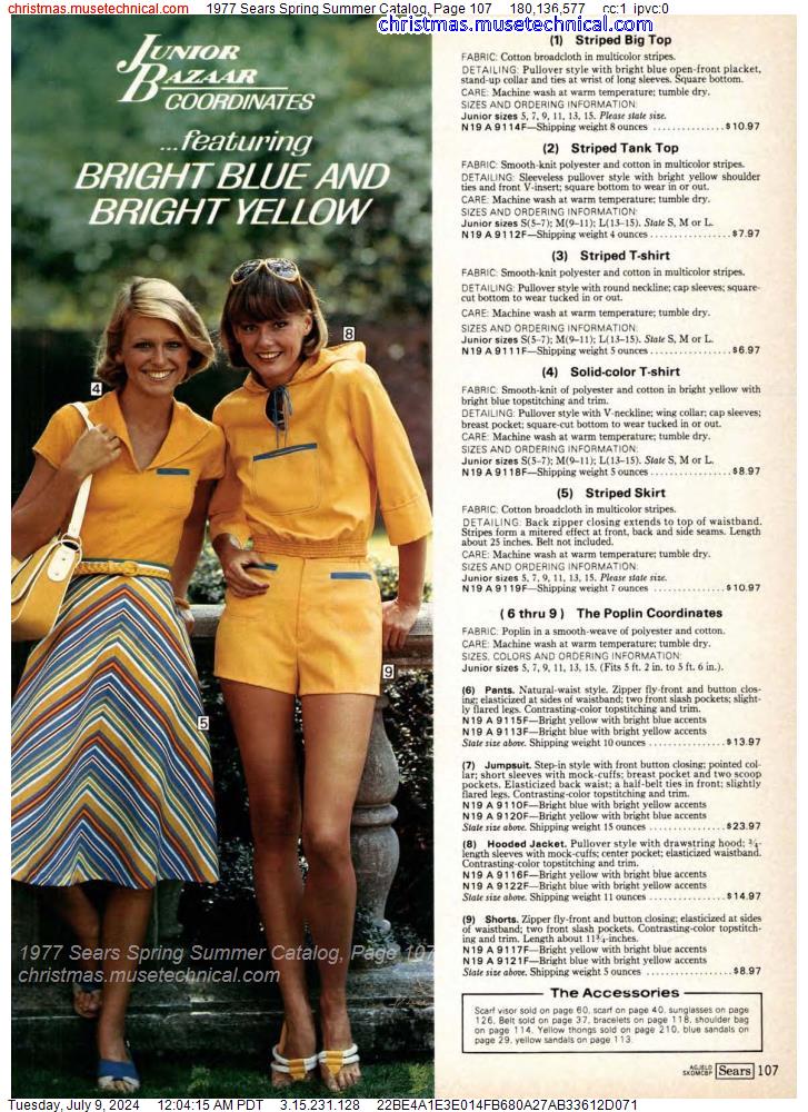 1977 Sears Spring Summer Catalog, Page 107