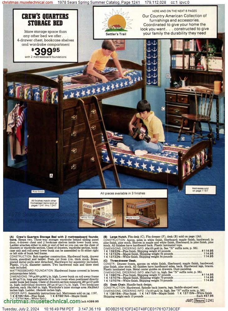 1978 Sears Spring Summer Catalog, Page 1241