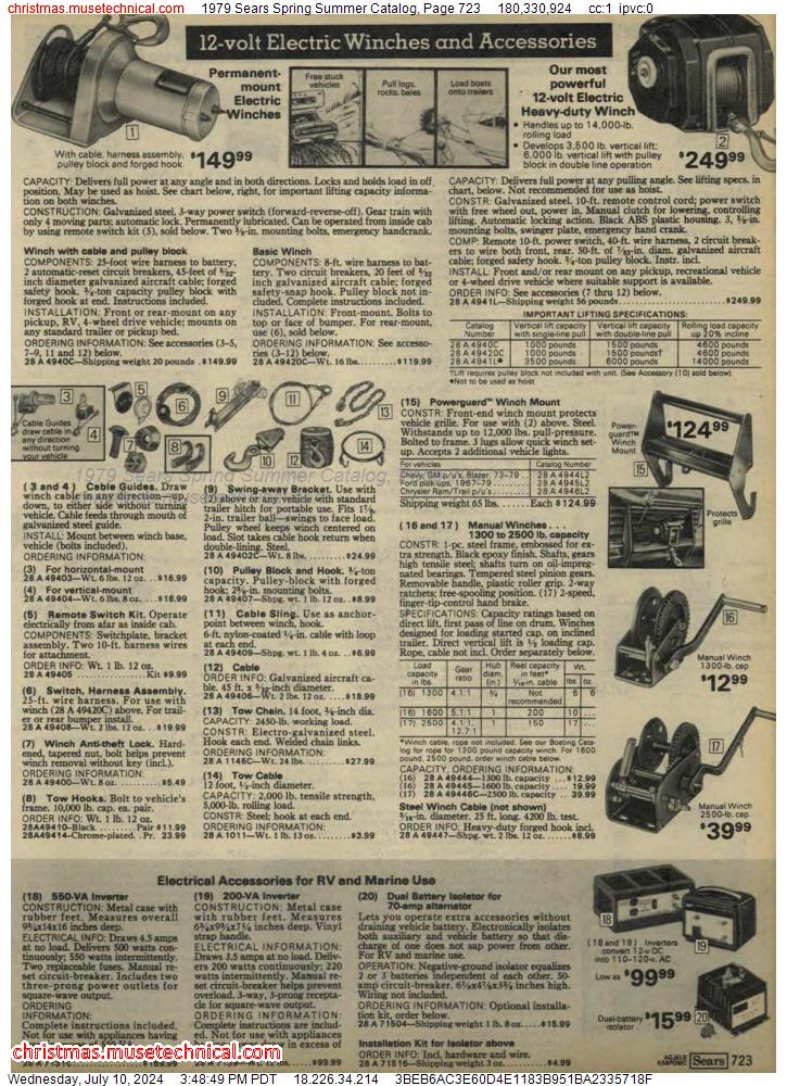 1979 Sears Spring Summer Catalog, Page 723