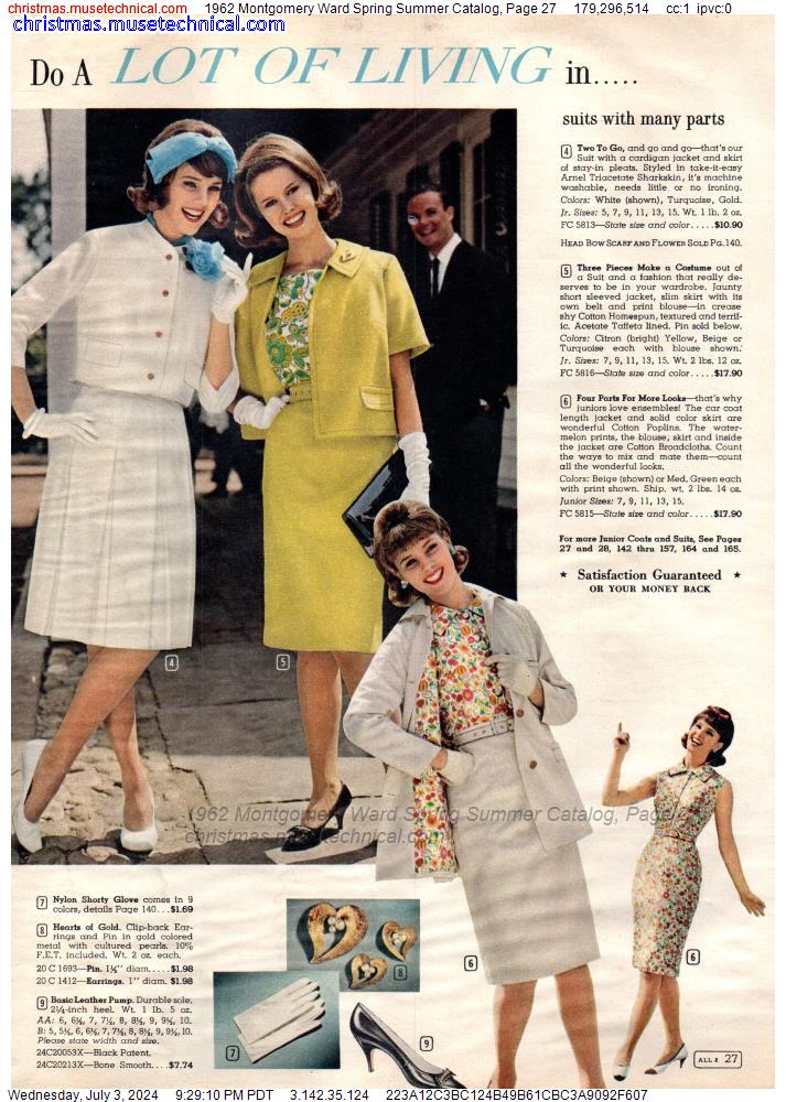 1962 Montgomery Ward Spring Summer Catalog, Page 27