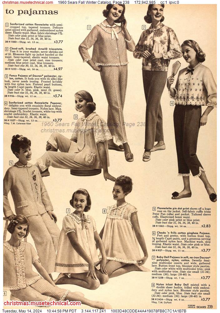 1960 Sears Fall Winter Catalog, Page 238