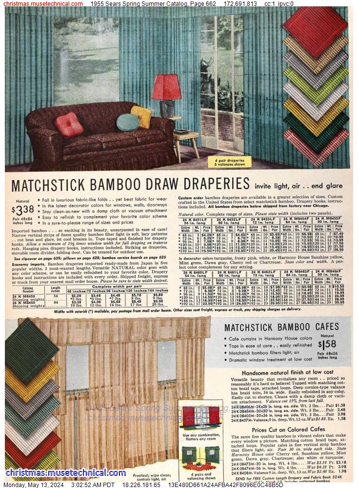1955 Sears Spring Summer Catalog, Page 662