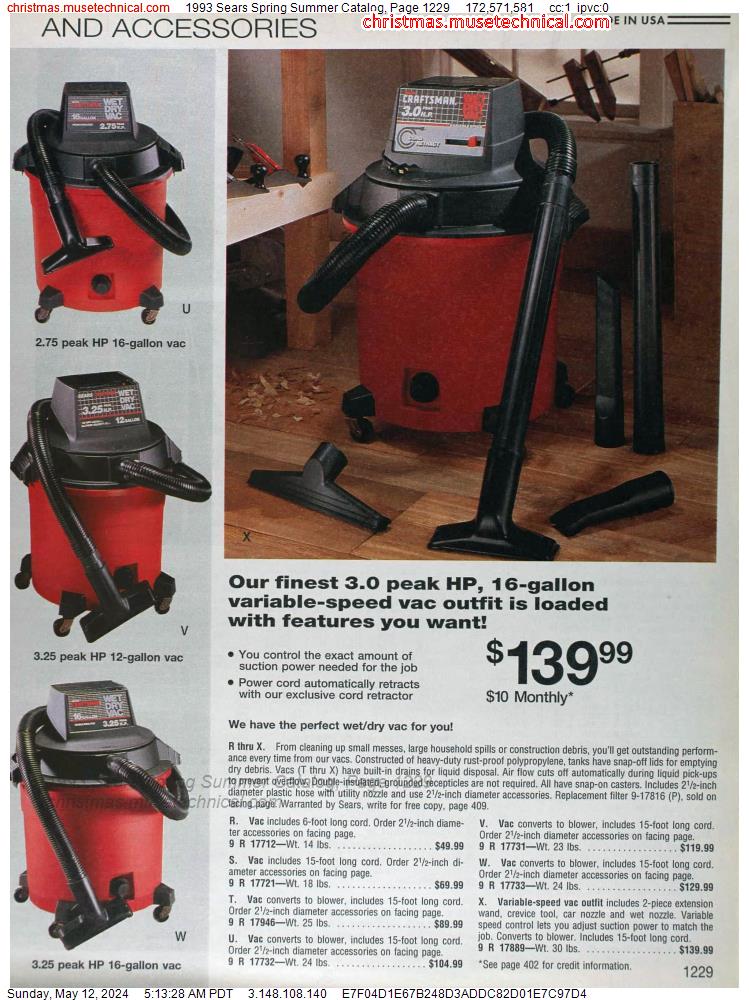 1993 Sears Spring Summer Catalog, Page 1229