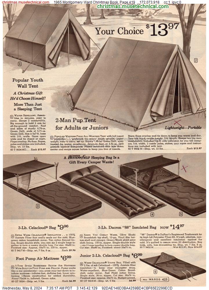 1965 Montgomery Ward Christmas Book, Page 419