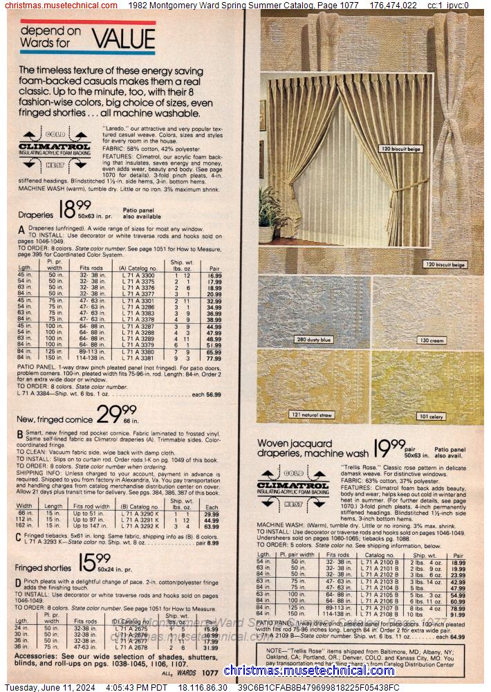 1982 Montgomery Ward Spring Summer Catalog, Page 1077