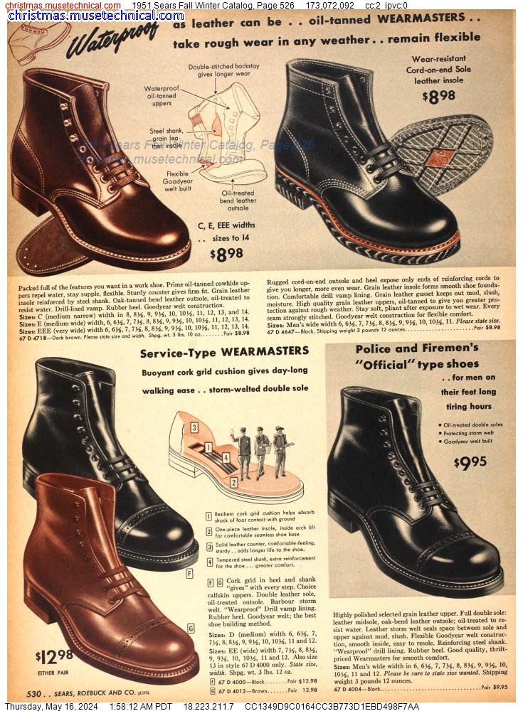 1951 Sears Fall Winter Catalog, Page 526