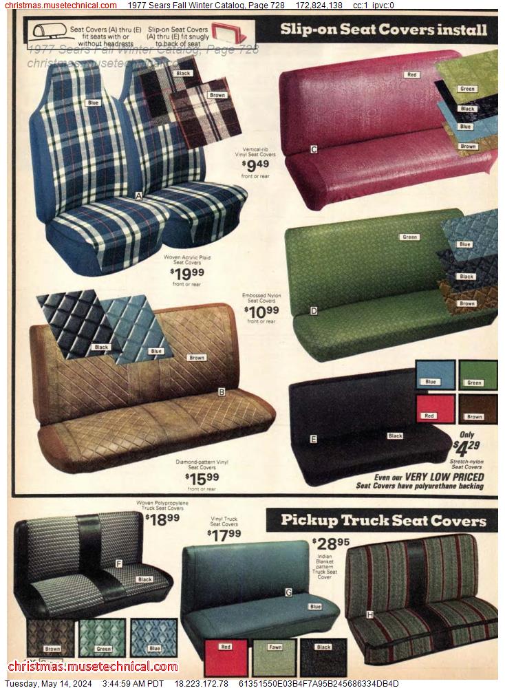 1977 Sears Fall Winter Catalog, Page 728
