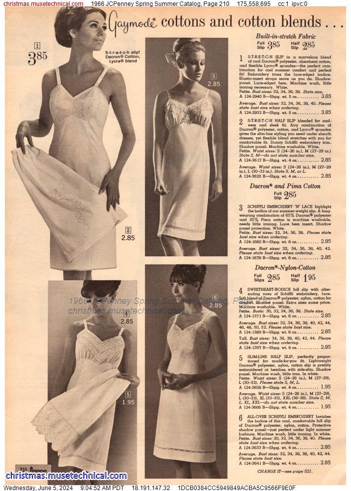 1966 JCPenney Spring Summer Catalog, Page 210