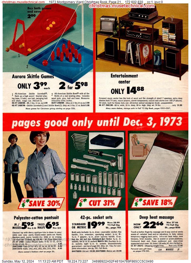 1973 Montgomery Ward Christmas Book, Page 21