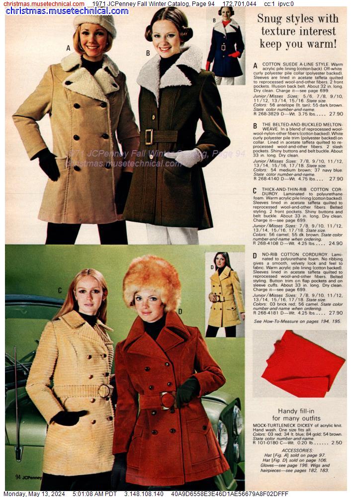 1971 JCPenney Fall Winter Catalog, Page 94