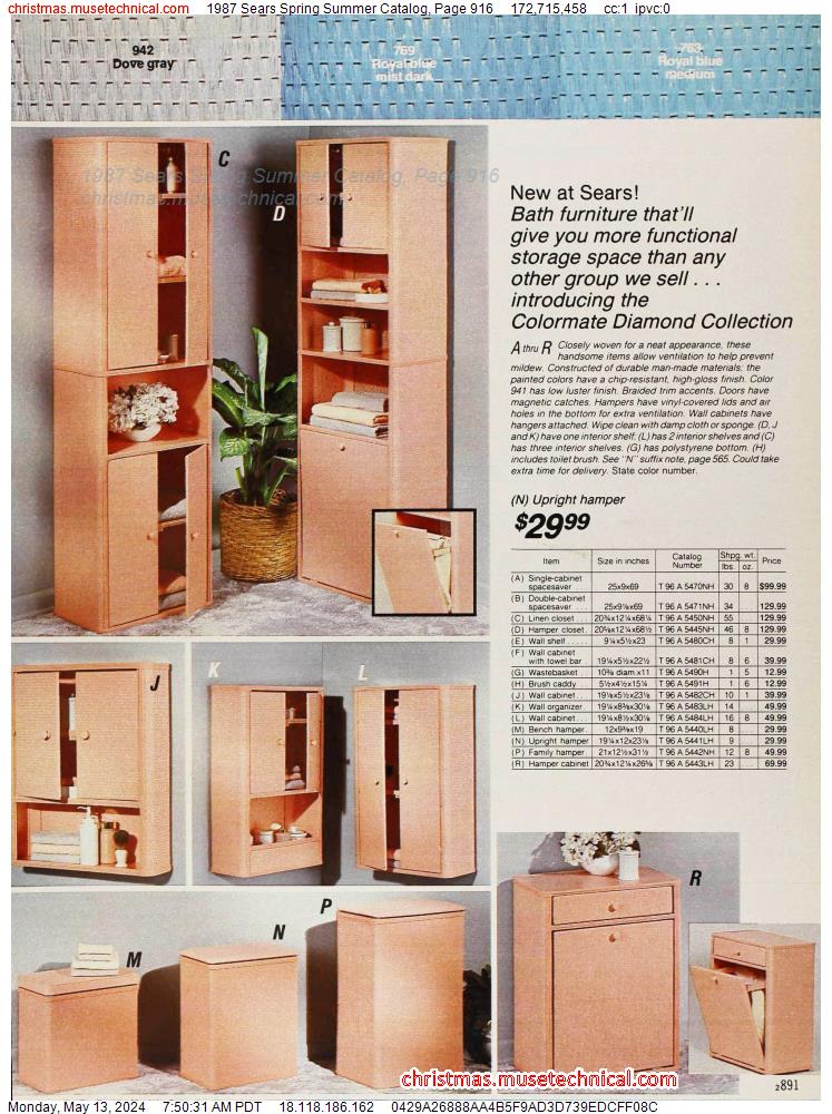 1987 Sears Spring Summer Catalog, Page 916