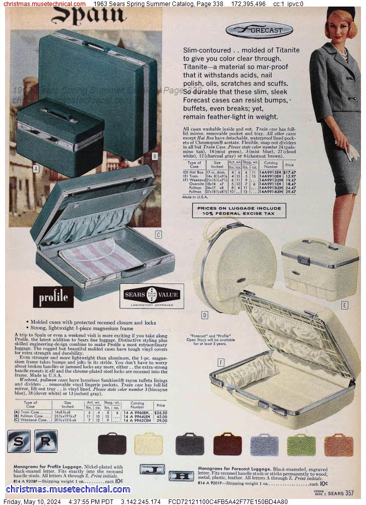 1963 Sears Spring Summer Catalog, Page 338
