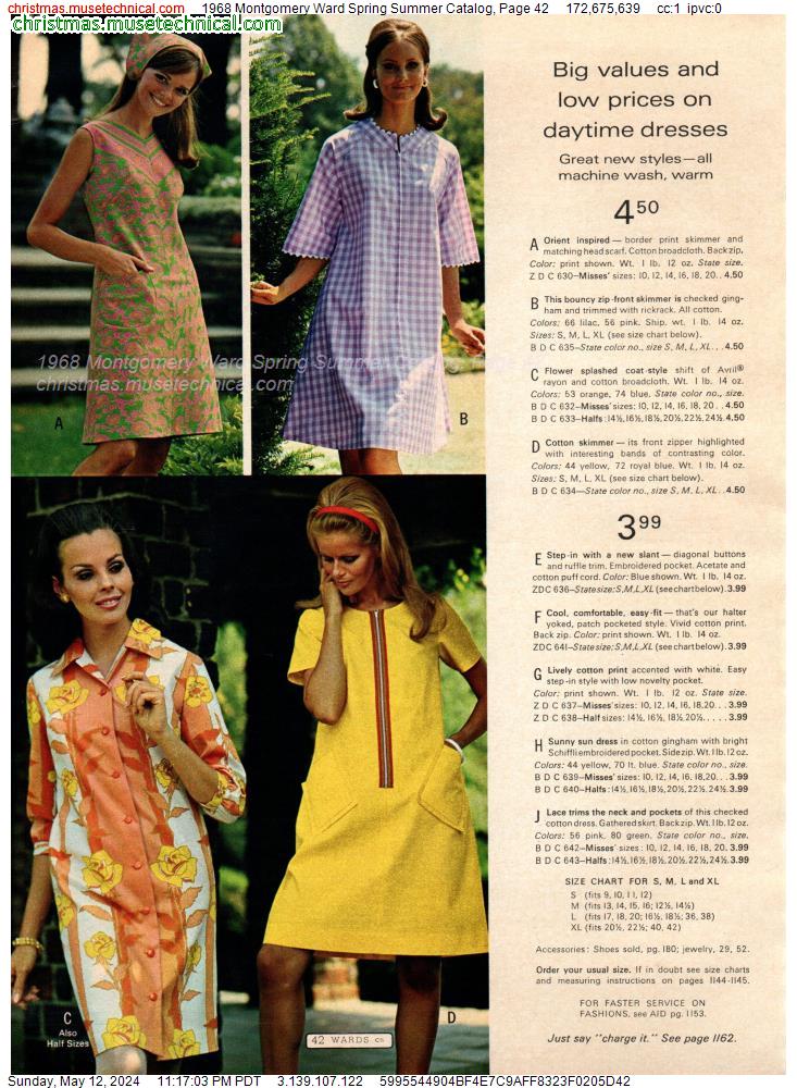 1968 Montgomery Ward Spring Summer Catalog, Page 42