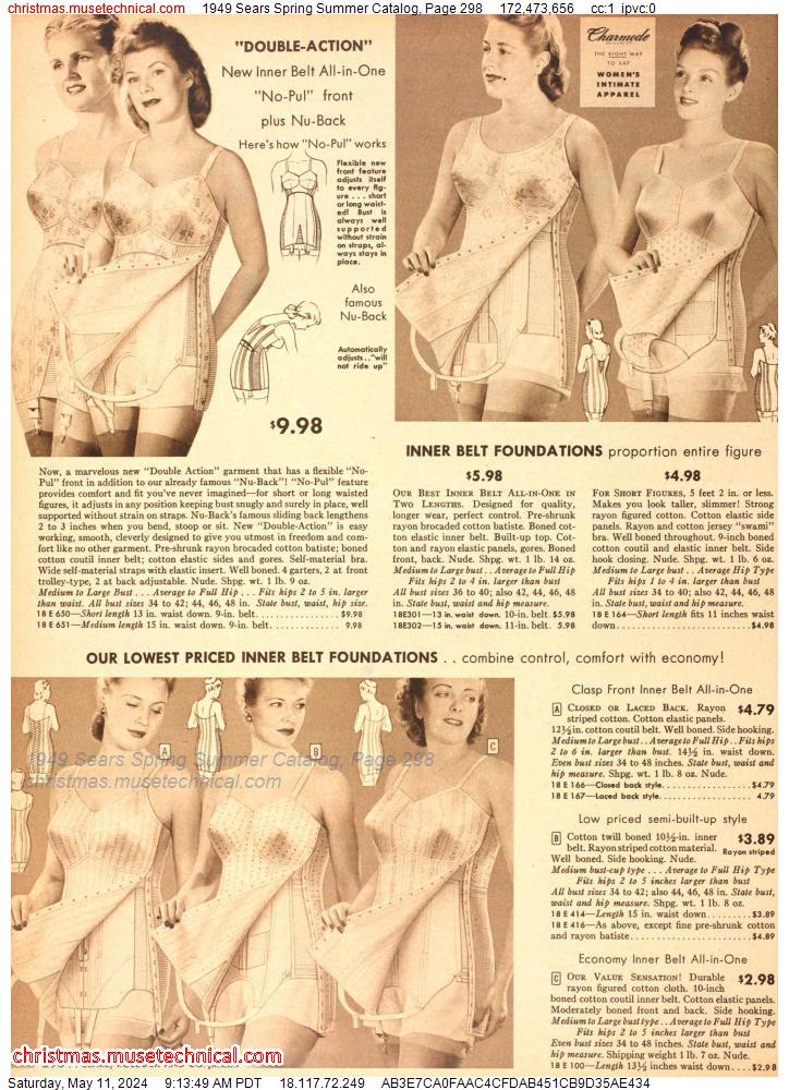 1949 Sears Spring Summer Catalog, Page 298