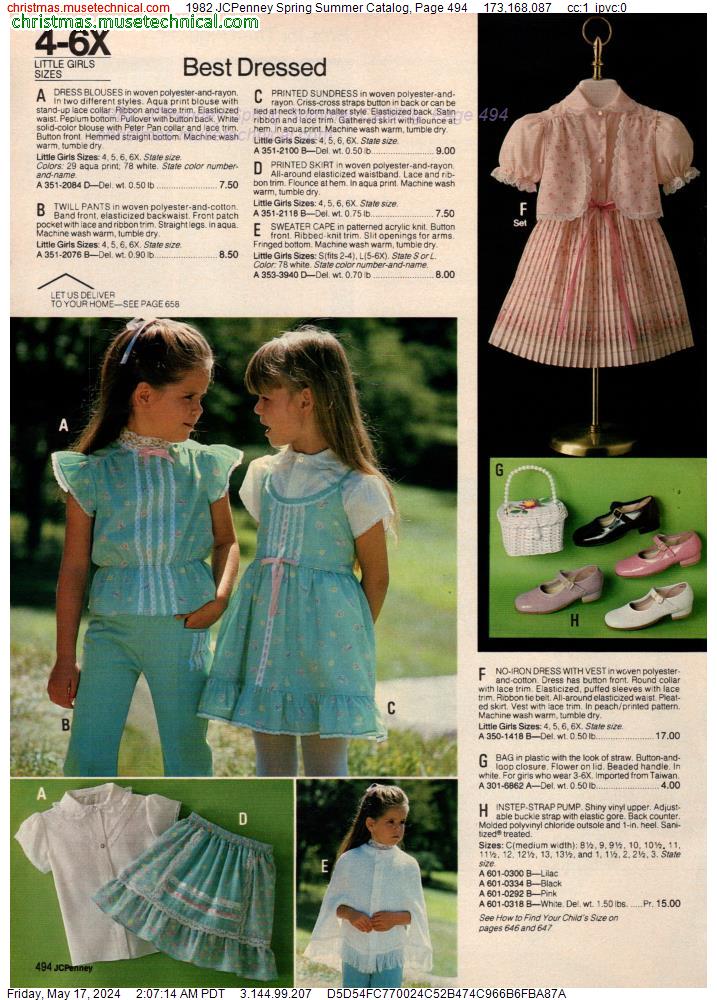 1982 JCPenney Spring Summer Catalog, Page 494