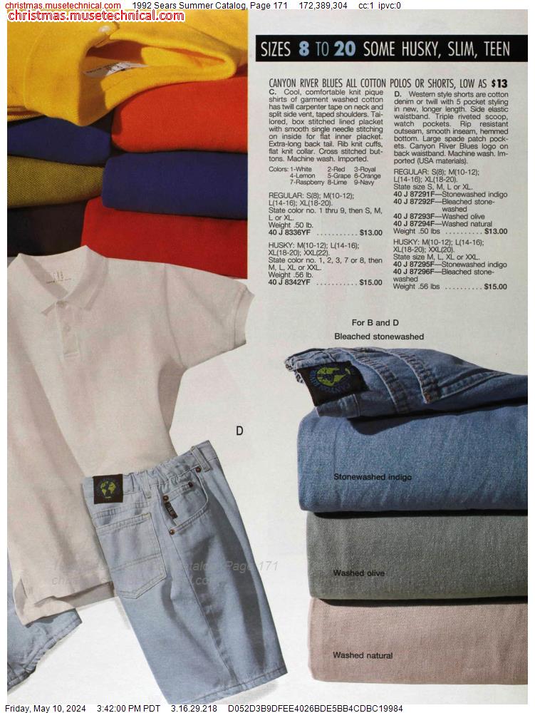 1992 Sears Summer Catalog, Page 171