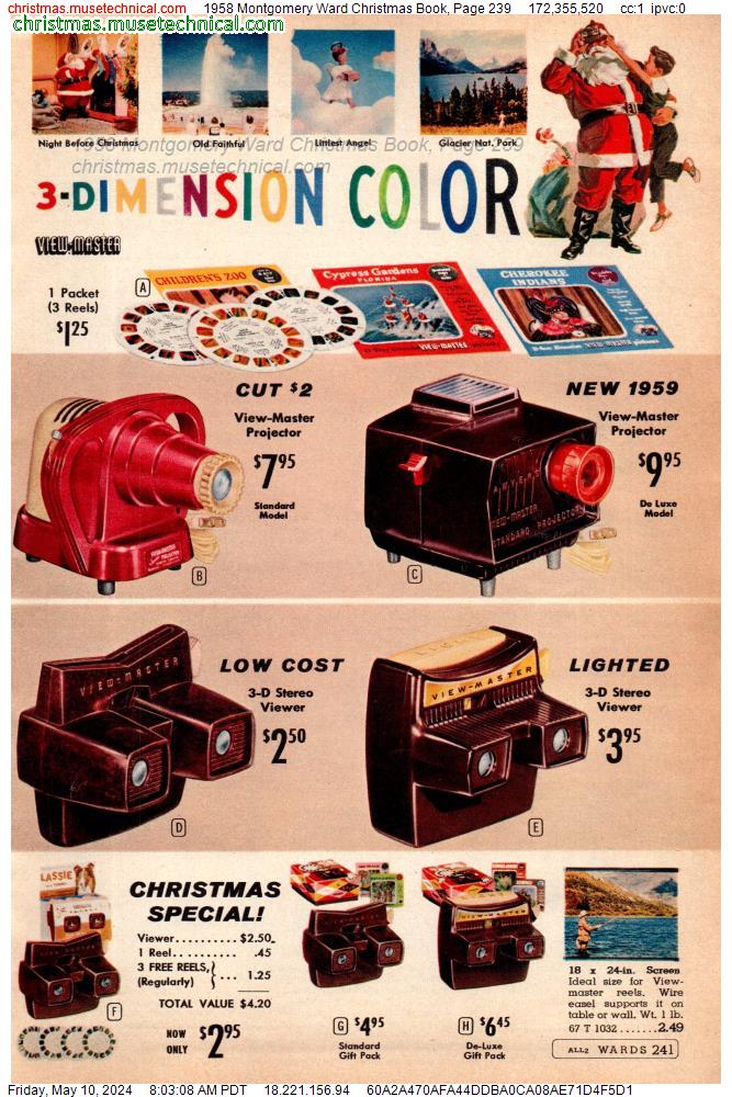 1958 Montgomery Ward Christmas Book, Page 239
