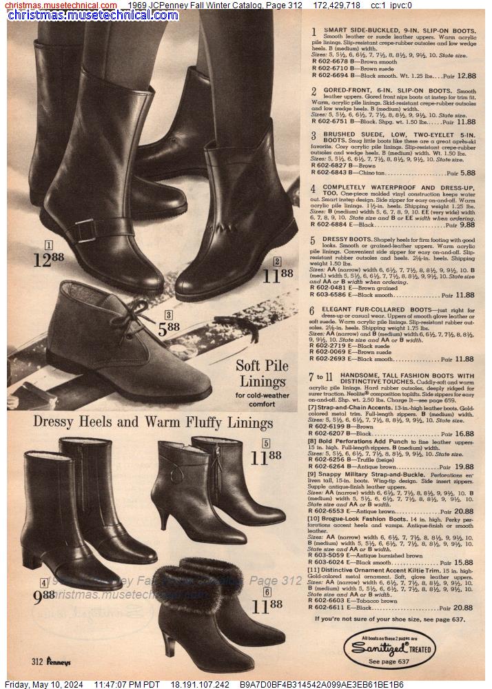 1969 JCPenney Fall Winter Catalog, Page 312