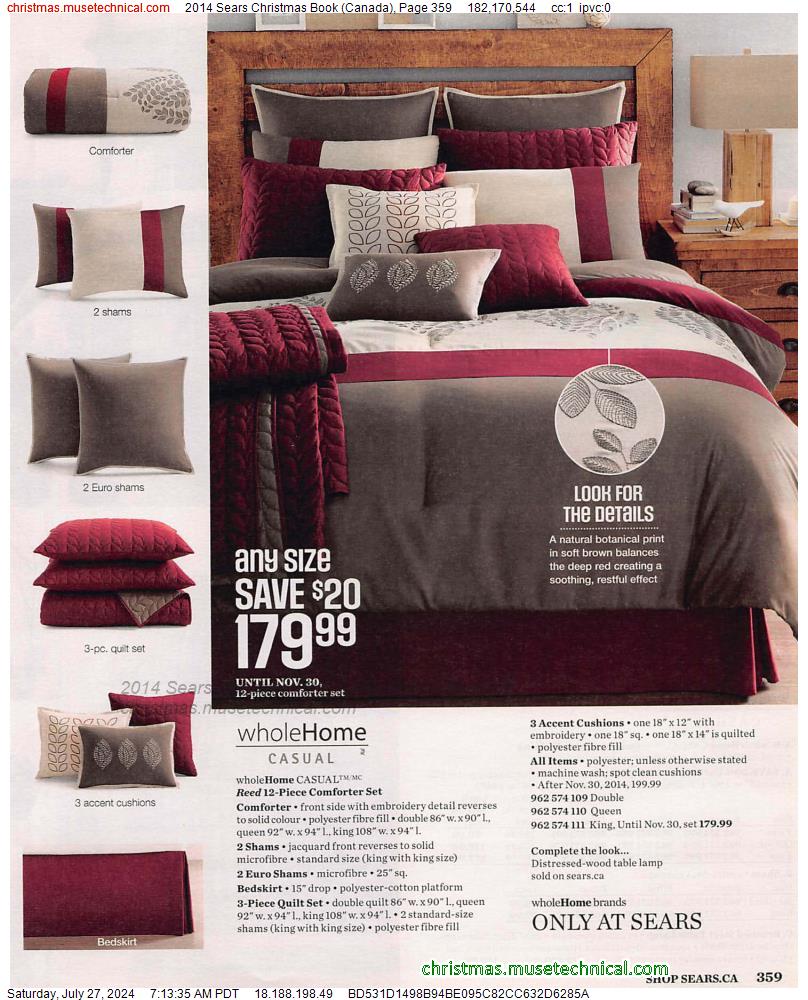 2014 Sears Christmas Book (Canada), Page 359