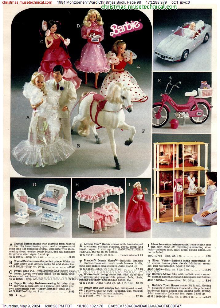 1984 Montgomery Ward Christmas Book, Page 98
