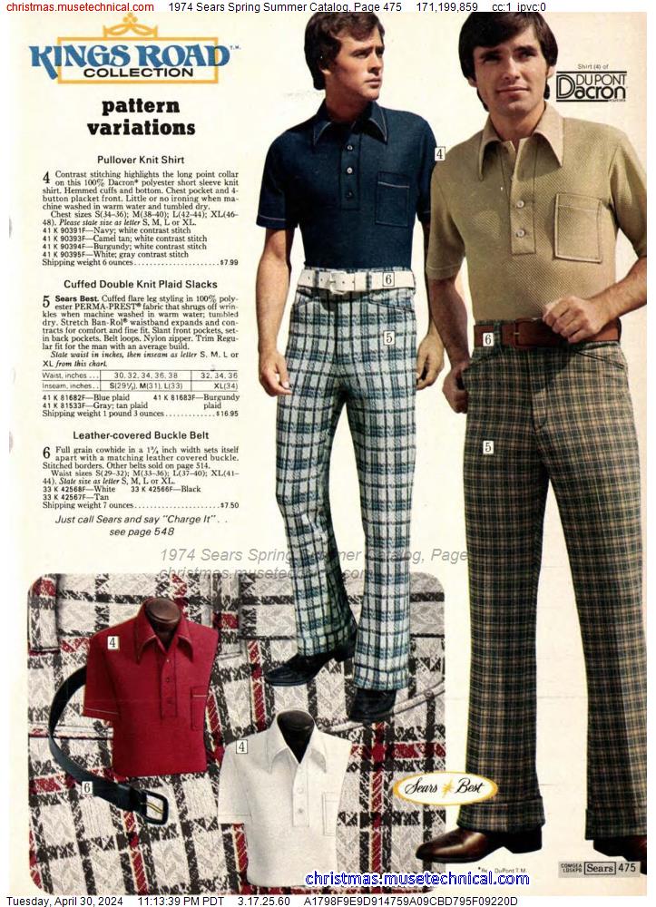 1974 Sears Spring Summer Catalog, Page 475