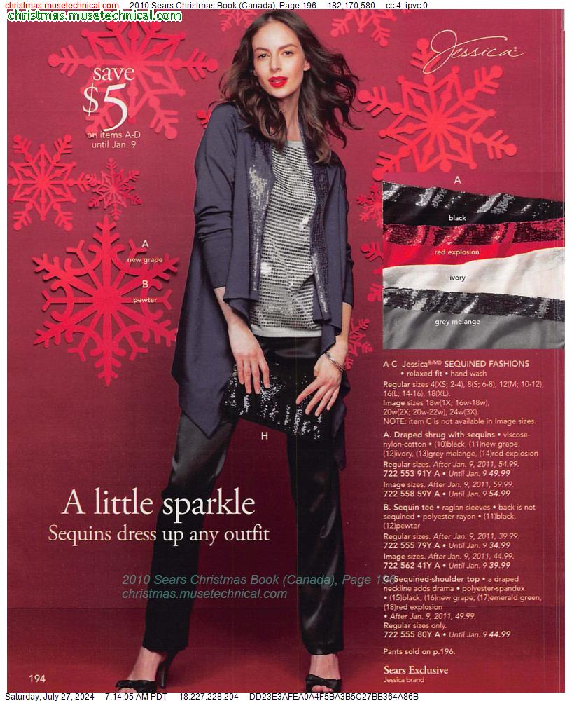 2010 Sears Christmas Book (Canada), Page 196