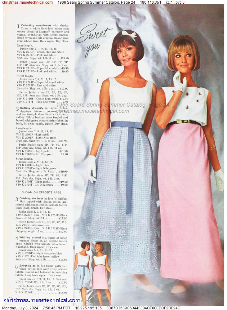 1966 Sears Spring Summer Catalog, Page 24
