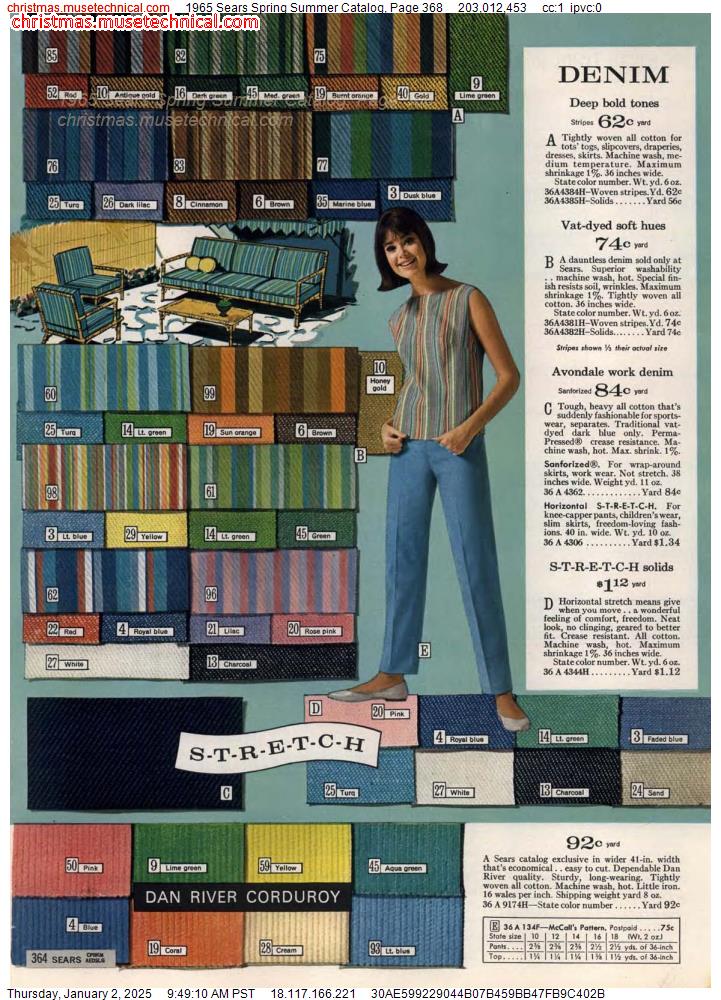 1965 Sears Spring Summer Catalog, Page 368