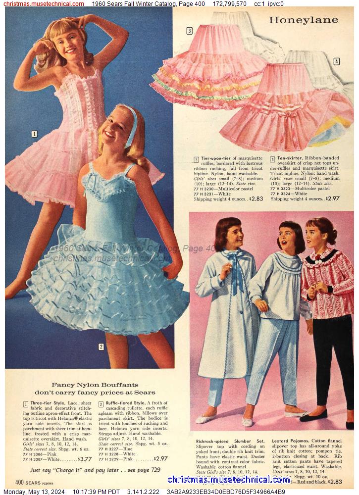 1960 Sears Fall Winter Catalog, Page 400